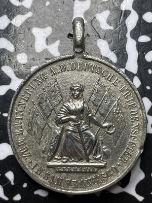 1871 Germany/U.S. Peace Celebration in San Francisco Medal Lot#D3929 30mm