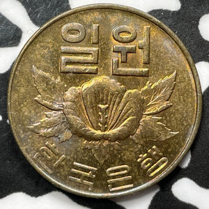 1967 Korea 1 Won Lot#D3361 High Grade! Beautiful!