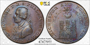 1794 G.B. Sussex Chichester 1/2 Penny Conder Token PCGS MS63BN Lot#G5181 DH-20