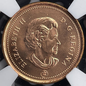 2007 Canada Small Cent NGC MS67RD Lot#G6467 Gem BU! Copper Plated Steel