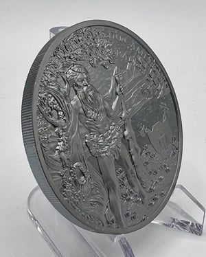 2022 Cameroon 5000 Franc Wildman 5oz Silver Ultra High Relief Black Proof 250 Minted!