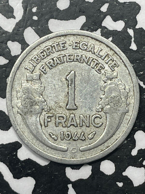 1944-C France 1 Franc Lot#V7302