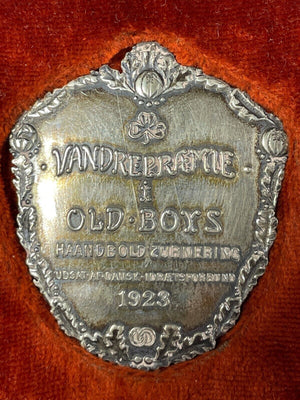1929 Denmark Handball Tournament Award Medal Lot#B1444 Silver! Original Box
