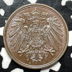 1902-A Germany 1 Pfennig Lot#M0013 High Grade! Beautiful!