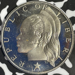 1973 Liberia 50 Cents Lot#D1127 Proof!