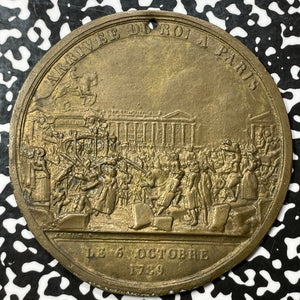 1789 France Entry Of Louis XVI Into Paris Cliche Medal Lot#OV931 85mm, Hennin-62