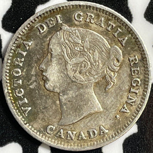 1891 Canada 5 Cents Lot#D5002 Silver! Nice!