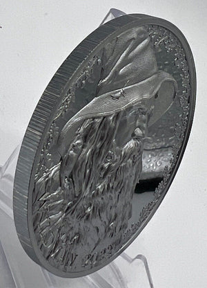 2022 Cameroon 5000 Franc Wildman 5oz Silver Ultra High Relief Black Proof 250 Minted!