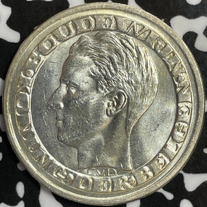 1958 Belgium 50 Francs Lot#M9523 Silver! High Grade! Beautiful!