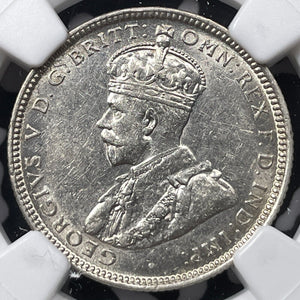 1916-M Australia 1 Shilling NGC AU58 Lot#G6634 Silver!