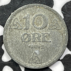 1942 Norway 10 Ore (7 Available) (1 Coin Only)