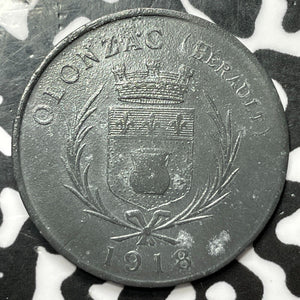1918 France Olanzac 10 Centimes Notgeld Lot#D2449