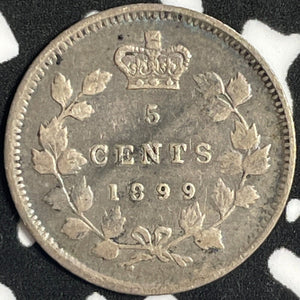 1899 Canada 5 Cents Lot#D1922 Silver! Nice!