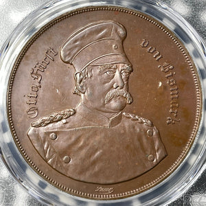 1885 Germany Otto Von Bismarck Medal PCGS MS63BN Lot#G6594 Bennert-28