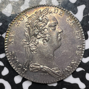 Undated France Louis XV Jeton Medal Lot#JM6091 Silver! 30mm