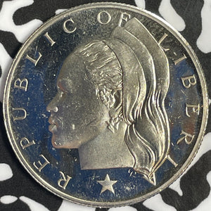1973 Liberia 50 Cents Lot#D1123 Proof!