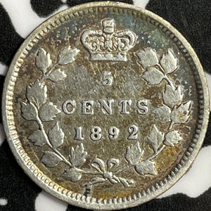 1892 Canada 5 Cents Lot#D3108 Silver!