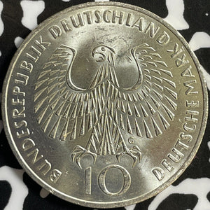 1972-G West Germany 10 Mark Lot#D6338 Silver! High Grade! Beautiful! Olympics