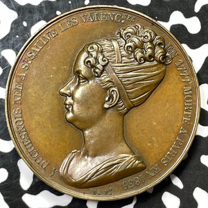 1838 France Josephine Rafuin-Duclenois Valenciennes Medal Lot#JM5790 35mm