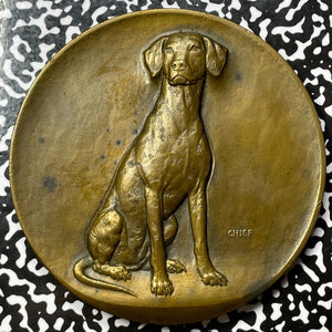 "1876" (1920s) U.S. Central Manufacturers Mutual Dog Medal Lot#OV903 100mm