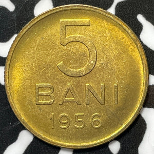 1956 Romania 5 Bani Lot#M4538 High Grade! Beautiful!