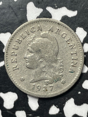 1927 Argentina 10 Centavos Lot#M1484