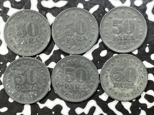 1945 Yugoslavia 50 Para (6 Available) (1 Coin Only)