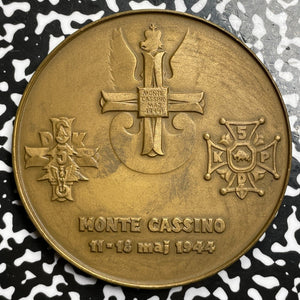 1984 Poland Battle Of Monte Cassino Medal Lot#OV989 70mm