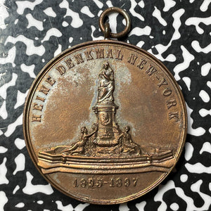 (1895-97) Germany Heinrich Heine Monument In New York Medal Lot#OV858 50mm