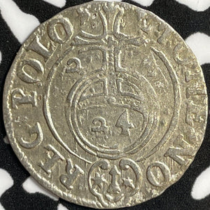 1624 Poland 3 Polker Lot#D4316 Silver!