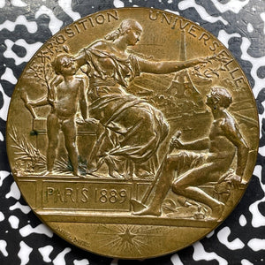 1889 France Paris Universal Exposition Medal By Dupuis Lot#OV1154 63mm