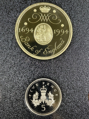 1994 Great Britain 8 Coin Proof Set Lot#B1544 Original Box & C.O.A.