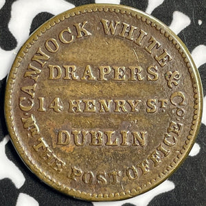 (1847) Ireland Dublin Cannock White & CO. Farthing Token Lot#M9145