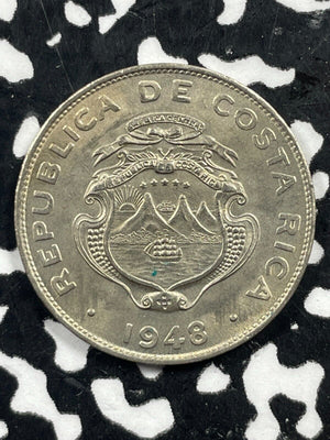 1948 Costa Rica 25 Centimos Lot#M0894 Nice!