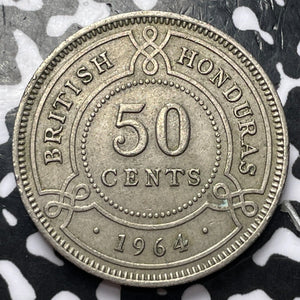 1964 British Honduras 50 Cents Lot#D3785