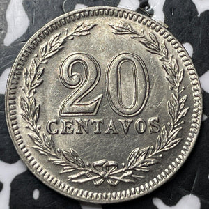 1907 Argentina 20 Centavos Lot#JM6486 Nice!