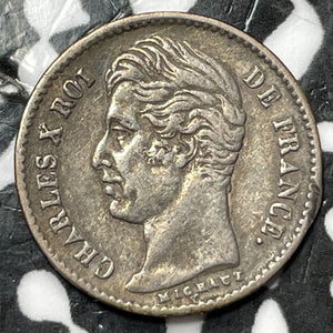 1830-A France 1/4 Franc Lot#D6818 Silver! Nice!