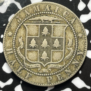 1907 Jamaica 1/2 Penny Half Penny Lot#M3821