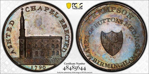 1790 G.B. Warwickshire Kempson's 1/2 Penny Conder Token PCGS MS63BN Lot#G5936
