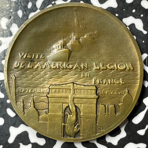 1927 France American Legion Visit To Paris Medal Lot#JM6084 45mm