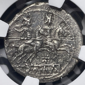 (206-195 BC) Ancient Rome AR Denarius NGC VF Lot#G6863 Silver! Star Issue