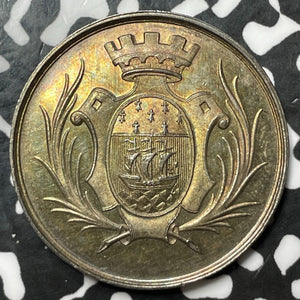 1821 France Nantes Savings Bank Medal Lot#JM6172 Silver! 29mm