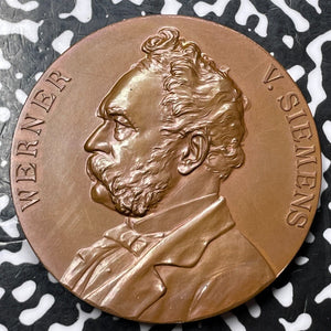 1897 Germany Werner Von Siemens Medal In Original Roundel Lot#OV1043 50mm
