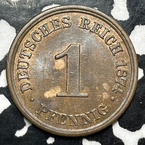 1874-A Germany 1 Pfennig Lot#M0014 High Grade! Beautiful!