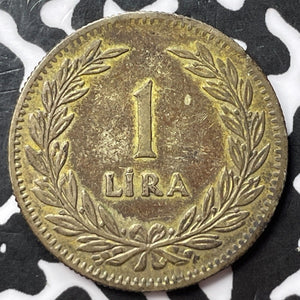 1947 Turkey 1 Lira Lot#D3611