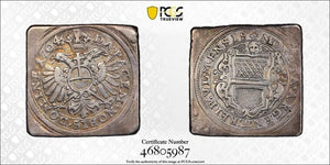 1704 Germany Ulm Klippe 1 Gulden Siege Issue PCGS XF40 Lot#G4850 Silver! KM#90