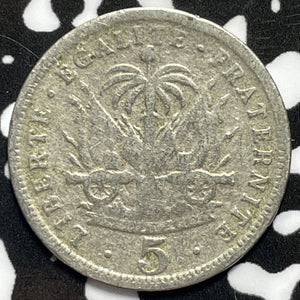 1904 Haiti 5 Centimes Lot#M5481 KM#53