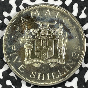 1966 Jamaica 5 Shillings Lot#B1552 Proof! British Commonwealth Games