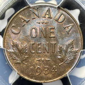 1934 Canada Small Cent PCGS MS64BN Lot#G4997 Choice UNC!