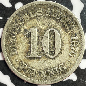 1876-J Germany 10 Pfennig Lot#D1571